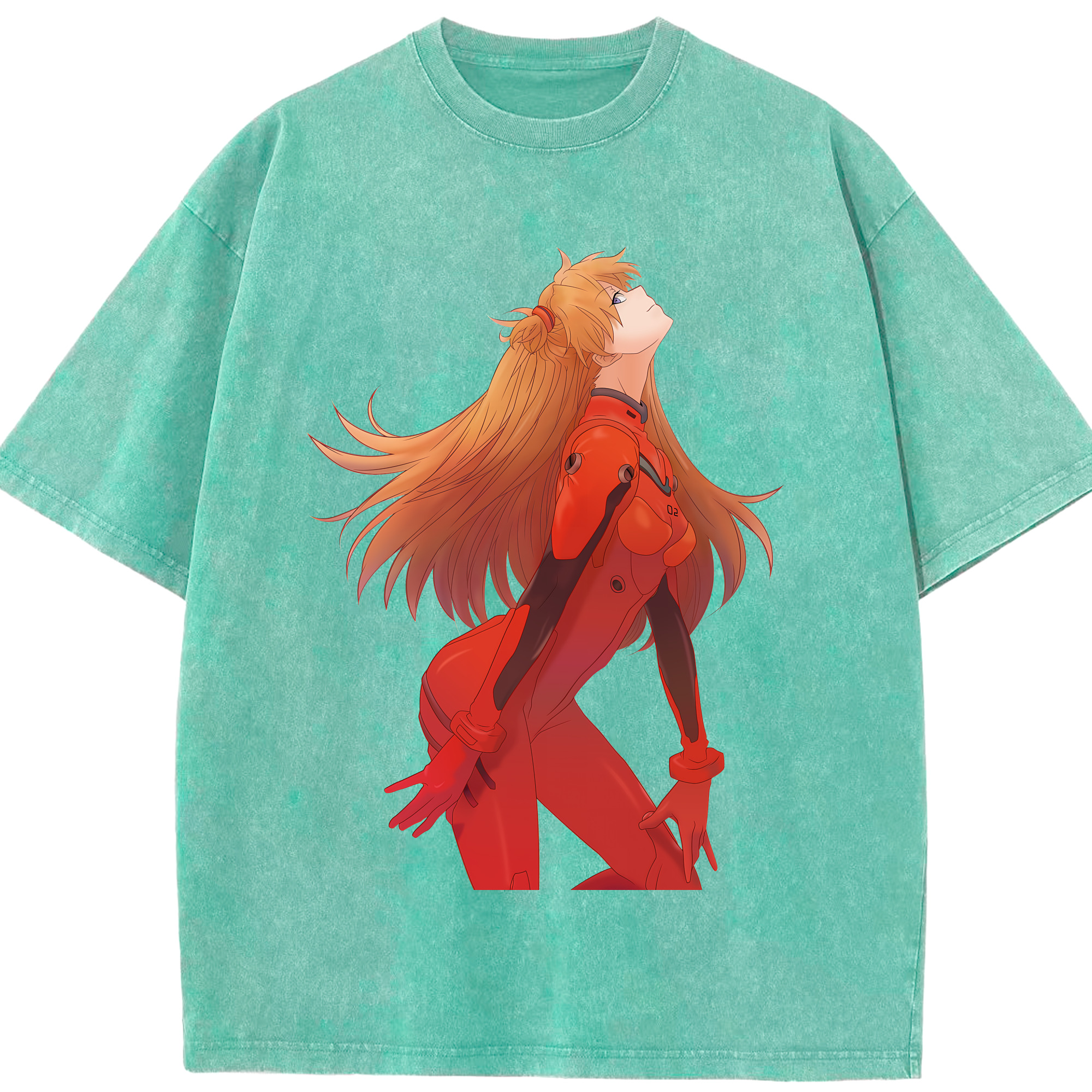 （画像用） EVA 新世紀エヴァンゲリオン 綿100% ヴィンテージ風 半袖Tシャツ（フロントプリント）